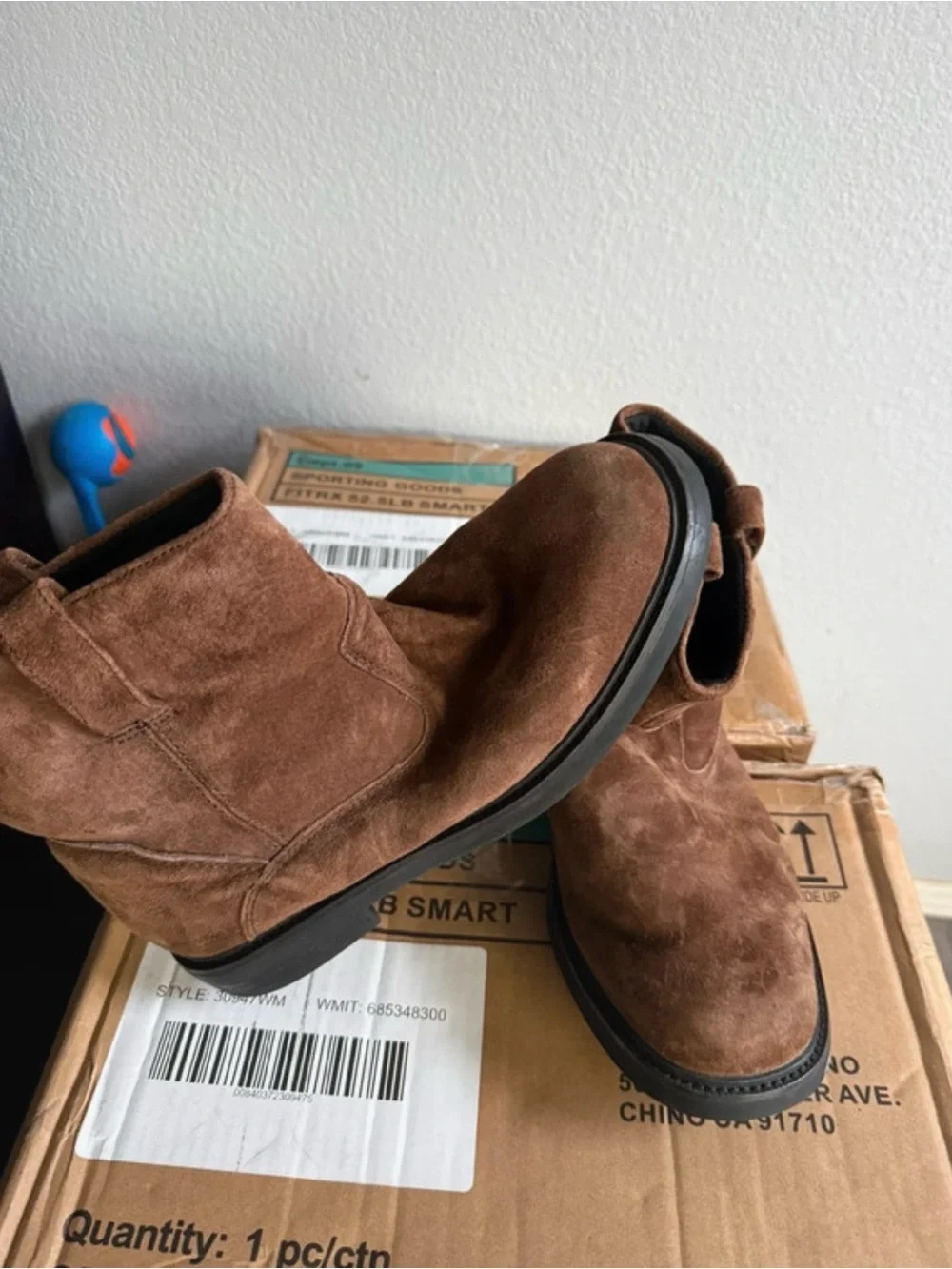 Men's Brown Suede Ankle Boots